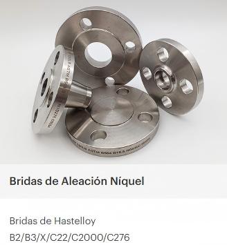 Bridas de Hastelloy